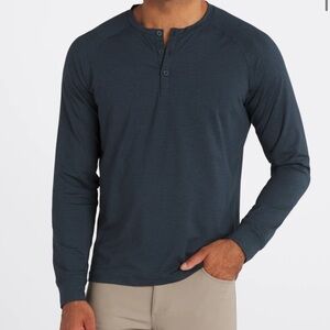Travis Mathew striped Henley